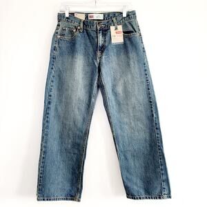 Levi's 550 Relaxed Fit Tapered Leg Denim Jeans Pants Boy's Size 10 Husky 30x26